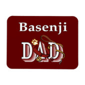 Basenji-papa Magneet (Horizontaal)