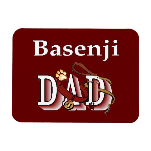 Basenji-papa Magneet (Horizontaal)