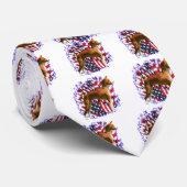 Basenji Patriot Stropdas (Opgerold)