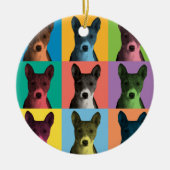 Basenji Pop-Art Ornament (Voorkant)
