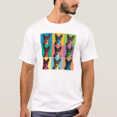 Basenji Pop-Art T-Shirt (Voorkant)