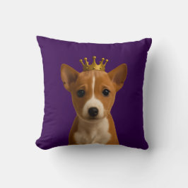 Basenji Puppy in Gold Crown Schattige Kussen