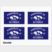 Basenji Rechthoekige Sticker (Vel)
