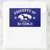 Basenji Rechthoekige Sticker (Tas)
