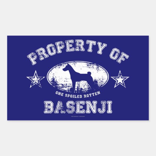 Basenji Rechthoekige Sticker (Voorkant)