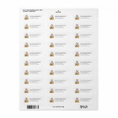 Basenji retouradreslabel etiket (Full Sheet)