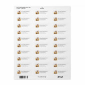 Basenji retouradreslabel etiket (Full Sheet)