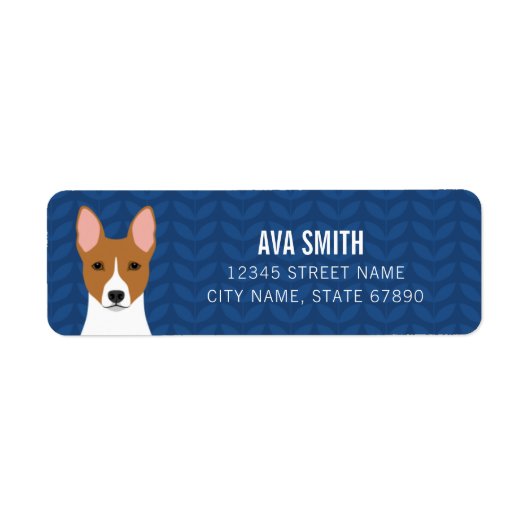 Basenji Return Address Label (Voorkant)