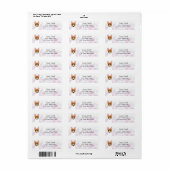 Basenji Return Address Labels (Full Sheet)