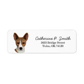 Basenji Return-adres Etiket (Voorkant)