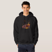 Basenji Riding Leopard Plaid Truck Thanksgiving Hoodie (Voorkant volledig)