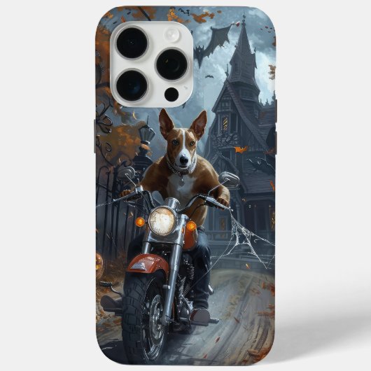 Basenji Riding Motorfiets Halloween Eng Case-Mate iPhone Case (Achterkant)