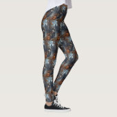 Basenji Riding Motorfiets Halloween Eng Leggings (Rechts)