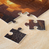 Basenji Riding Motorfiets Halloween Eng Legpuzzel (Zijkant)