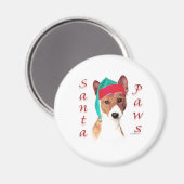 Basenji Santa Paws Magneet (Voorkant / Achterkant)