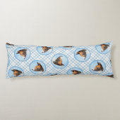 Basenji Schilderij Kastanje Red Brindle Schattigee Lichaamskussen (Achterkant)