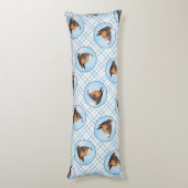 Basenji Schilderij Kastanje Red Brindle Schattigee Lichaamskussen (Achterkant (Verticaal))