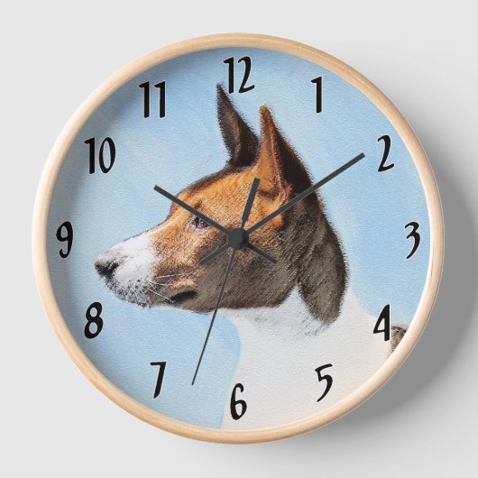 Basenji Schilderij - Mooie Originele Kunst (Voorkant)