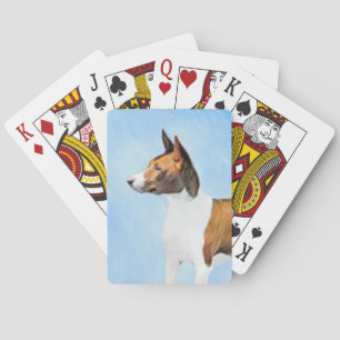 Basenji-schilderij - Mooie originele kunst Pokerkaarten