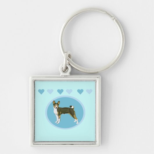 Basenji Sleutelhanger (Voorkant)