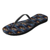 Basenji Sneeuw Slede Kerst Decoratie Teenslippers (Schuin)