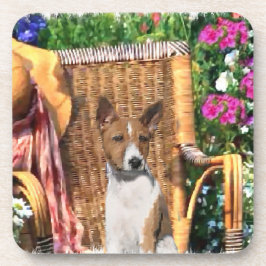 Basenji Summer Garden Art Drankjes Onderzetter