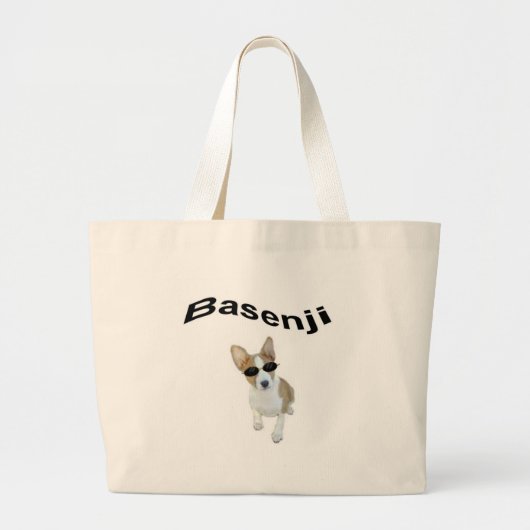 basenji-tas grote tote bag (Voorkant)