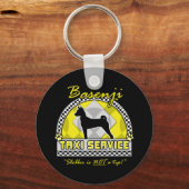 Basenji Taxi Service Sleutelhanger (Voorkant)