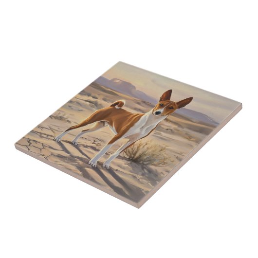 Basenji Tegeltje (Zijkant)