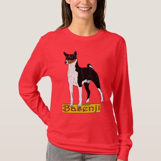 Basenji Tri-kleurig T-shirt (Voorkant)
