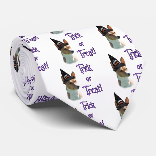Basenji Trick Stropdas (Opgerold)