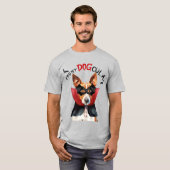Basenji Vampire Dog Funny Halloween T-shirt (Voorkant volledig)