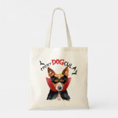 Basenji Vampire Dog Trick or treat Halloween Tote Bag (Achterkant)