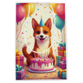 Basenji-verjaardagsfeest Medium Cadeauzakje (Voorkant)