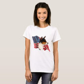 Basenji-vlag T-shirt (Voorkant volledig)