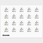 Basenji wandelingen ontwerp ronde sticker (Vel)