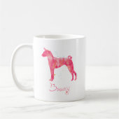 Basenji Waterverf Koffiemok (Links)