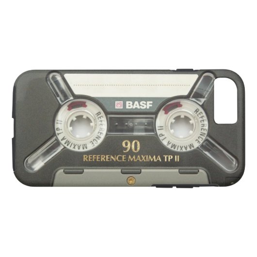 BASF Audio Cassettebandje TP II Case-Mate iPhone Case (Achterkant (Horizontaal))