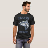 Basfluisteraar Grappige Vissen T-shirt (Voorkant volledig)