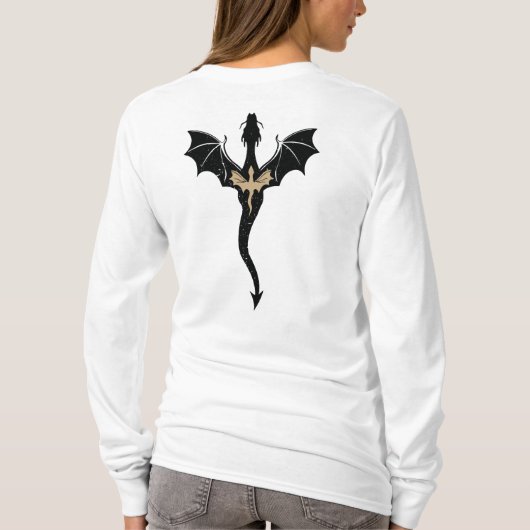 Basgiath War College officieuze vierde vleugel Mer T-shirt (Achterkant)