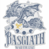 Basgiath War College officieuze vierde vleugel Sticker (Voorkant)