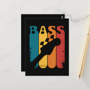 Basgitaar Briefkaart