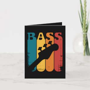 Basgitaar Feestdagen Kaart