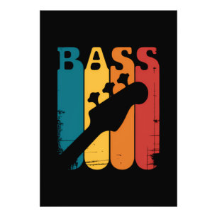 Basgitaar Foto Afdruk