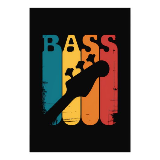 Basgitaar Foto Afdruk (Voorkant)