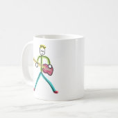 Basgitaar Stickman Koffiemok (Voorkant links)