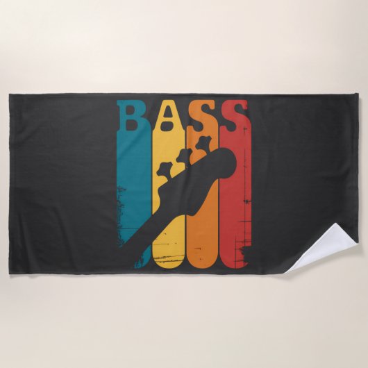 Basgitaar Strandlaken (Voorkant)