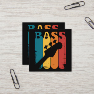 Basgitaar Vierkante Visitekaartje