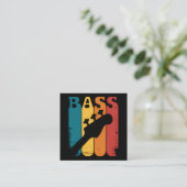 Basgitaar Vierkante Visitekaartje (Staand voorkant)