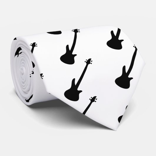 basgitaarbast stropdas (Opgerold)